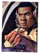 2017 Topps Star Wars The Last Jedi  Sketch Card ( Finn )  - Carlos Cabaleiro