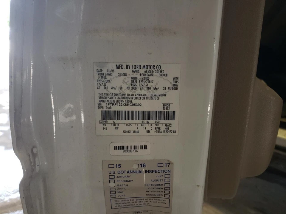 Conjunto de filtro de aire usado se adapta a: camioneta Ford F150 2008 6-255 4,2 grado A Foto 4 de 4