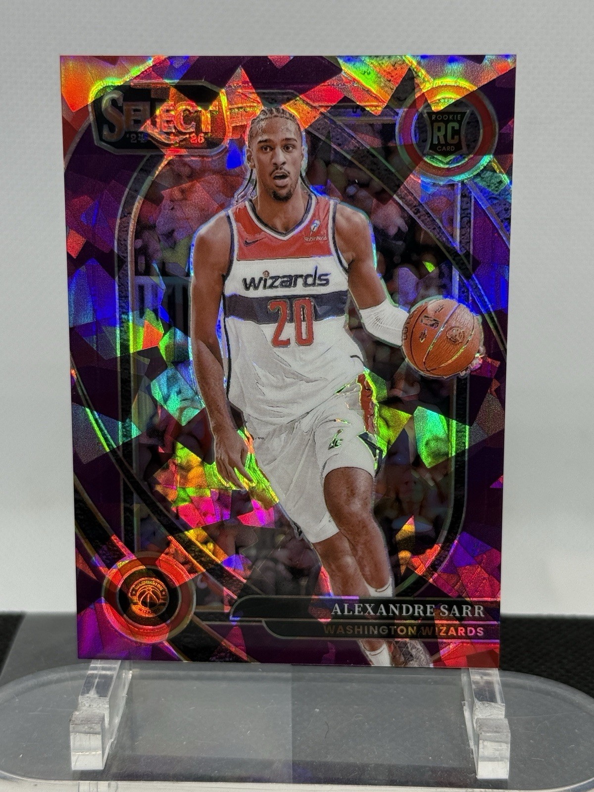 Panini Select Courtside Alexandre Sarr #274 Purple Cracked Ice RC /99