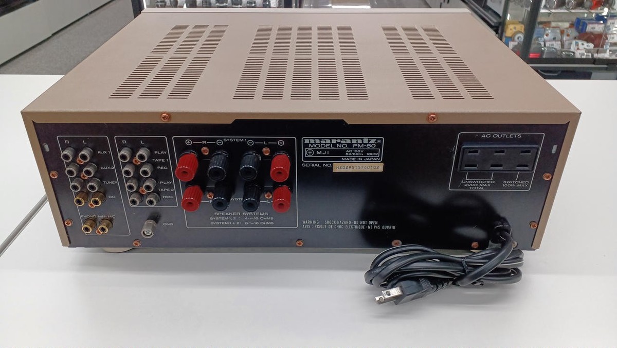 Marantz PM-50 プリメインアンプ MARANTZ PM-50 Stereo Integrated Amplifier 70W MM/MC Phono Japan | eBay