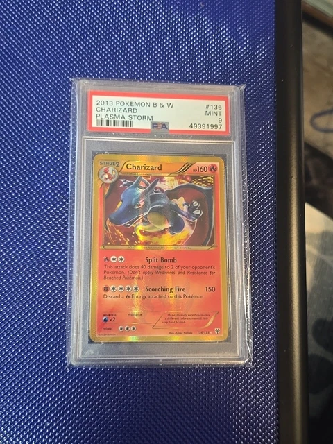 2013 Pokemon TCG Plasma Storm Charizard 136/135 Secret Rare Holo PSA 9 English