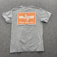 Burlebo T Shirt M Gray Pocket Tee Texas Flag Graphic Outdoor Comfort Core