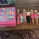 Vintage Barbie Case And Dolls