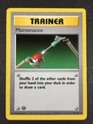1999 Pokemon Game Base Set 1st Edition #83 MAINTENANCE Shadowless EX Light Play