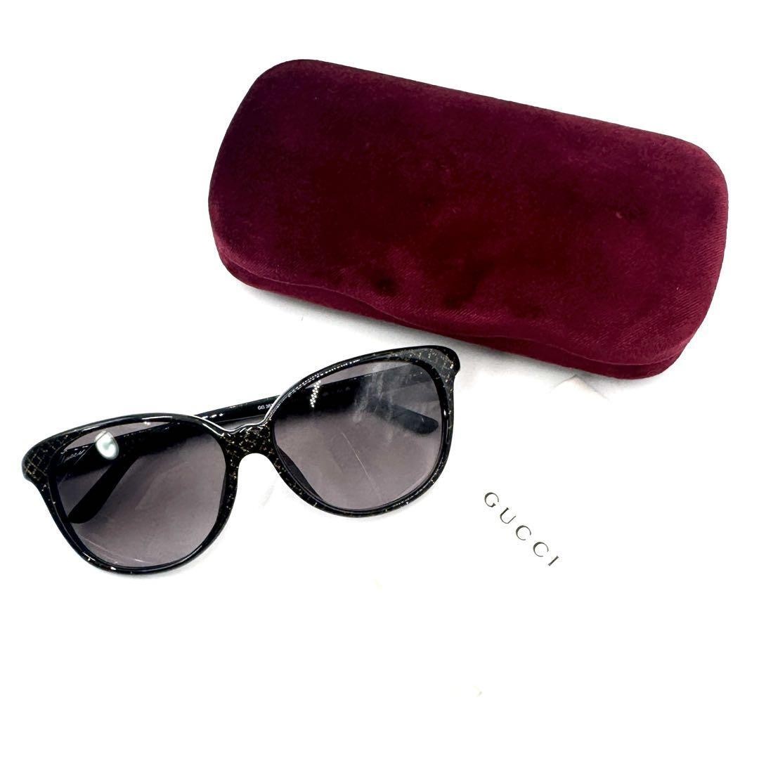 Excellent condition GUCCI sunglasses black x gold interlocking GG3635 F S thumbnail 10
