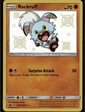 Rockruff Shiny Holo Rare Hidden Fates: Shiny Vault SV23/SV94 Fighting Holo Pokem on eBay