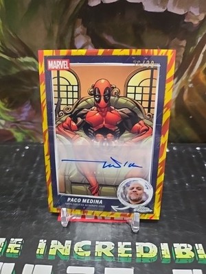 2025 Topps Chrome Deadpool Paco Medina Artist Auto /39 SP