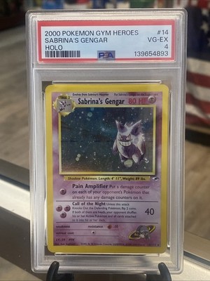 Sabrina's Gengar 14/132 Gym Heroes Holo for sale online | eBay