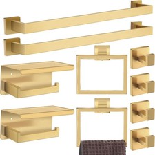 Bathroom Accessories Set 23.6 Inch Toilet Paper Holder with Phone Shelf Bathroom