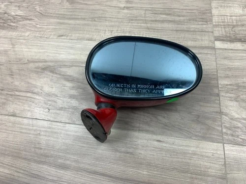 1990-1997 Mazda Miata Oem RH Manual Side View Mirror Red Passenger Right *READ*