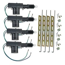 Universal Car Power Door Lock Actuator Kit 12-Volt Motor 4 Pack 4 Actuators