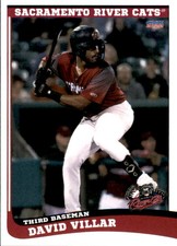 2022 Sacramento River Cats Choice #28 David Villar Atlanta Georgia Baseball Card
