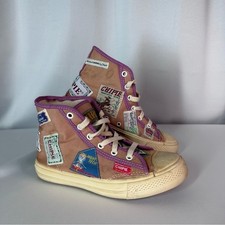 Kawasaki Vintage Chipie Sneakers Trainers Sz 35/4-5 Patch High Top Authentic 90s