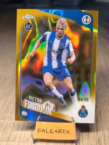 Victor Froholdt RC Gold Lava /50 2025-26 Topps Chrome UCC FC Porto