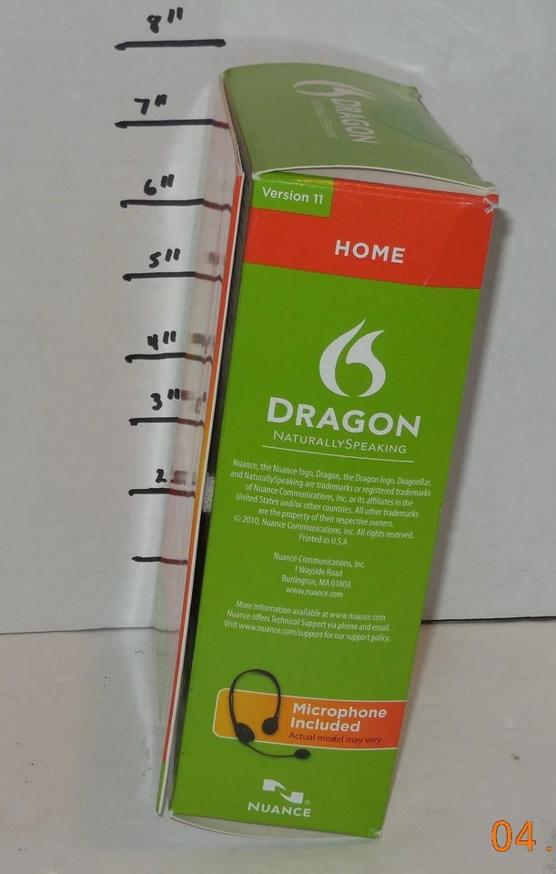 Nuance Dragon Naturally Speaking Speech Recognition Home Edition Version 11 - Image 2 of 4