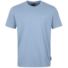 MOOSE KNUCKLES DULUTH PIQUE COTTON T-SHIRT SEA BLUE XL RRP £85 BNWT