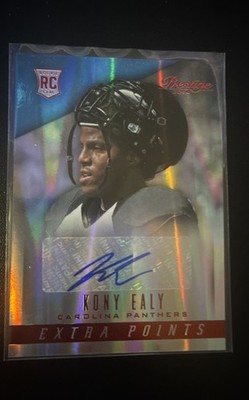 2014 Panini Prestige - Rookie Kony Ealy #259 Extra Points Red Signatures (AU,...