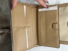 VTG Coach Light Brown Tan Trifold Full Size Wallet Genuine Leather Classic — photo 5