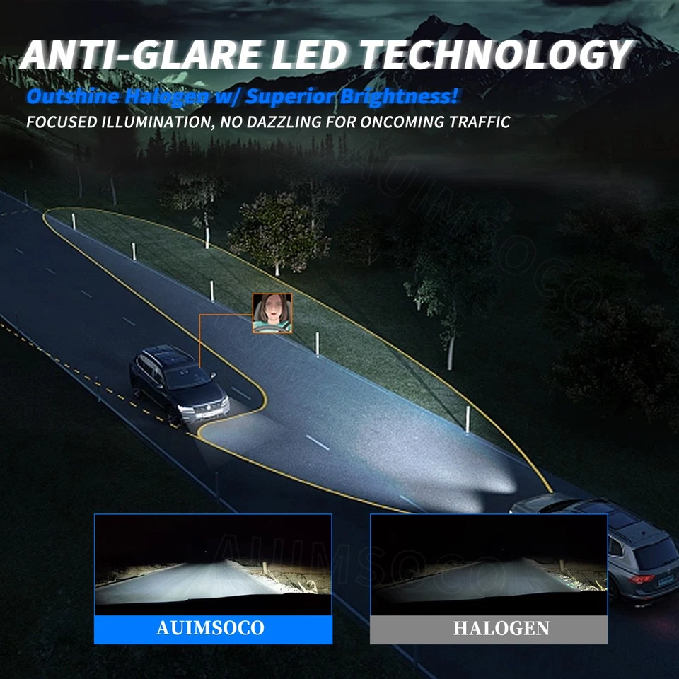 Faro LED + luz antiniebla 6500K blanco 80000LM para Isuzu i-280 Base Extended 2006 Foto 3 de 4