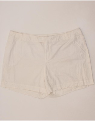Mossimo Damen Hotpants US 26 4XL W46 weiß Baumwolle CD18