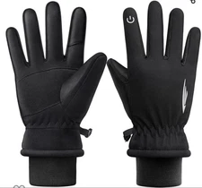 RIVMOUNT Winter Gloves Men Women,Waterproof Touch Screen Gloves Warm Ski Glove