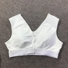 Tommie Copper Sports Bra Womens 3XL Shoulder Support Zip Front Athletic Gym