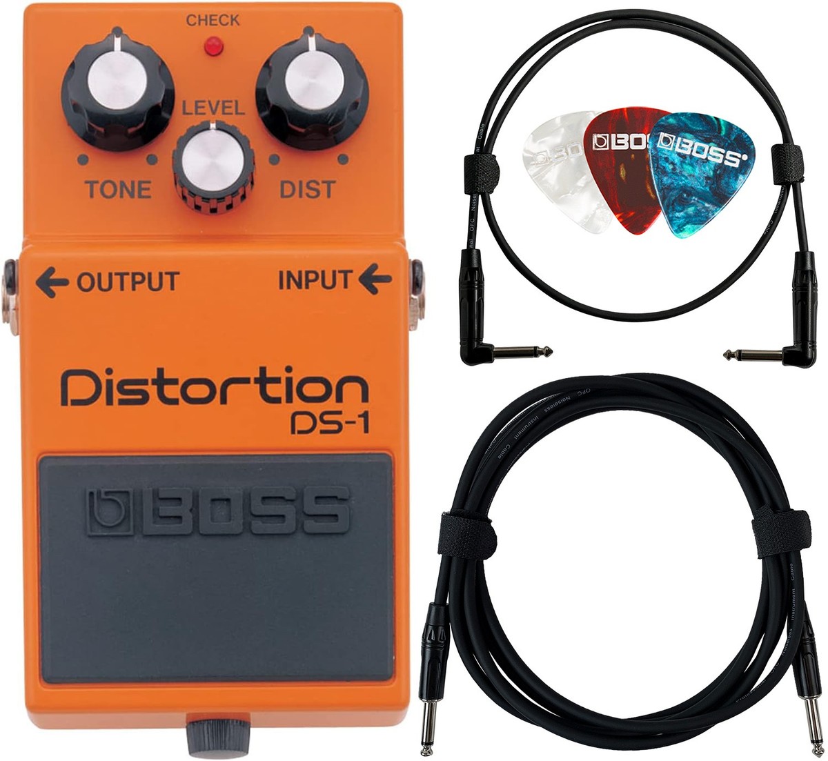 BOSS DS-1 Distorsion ディストーション Boss DS-1 Distortion w/ Instrument Cables | eBay