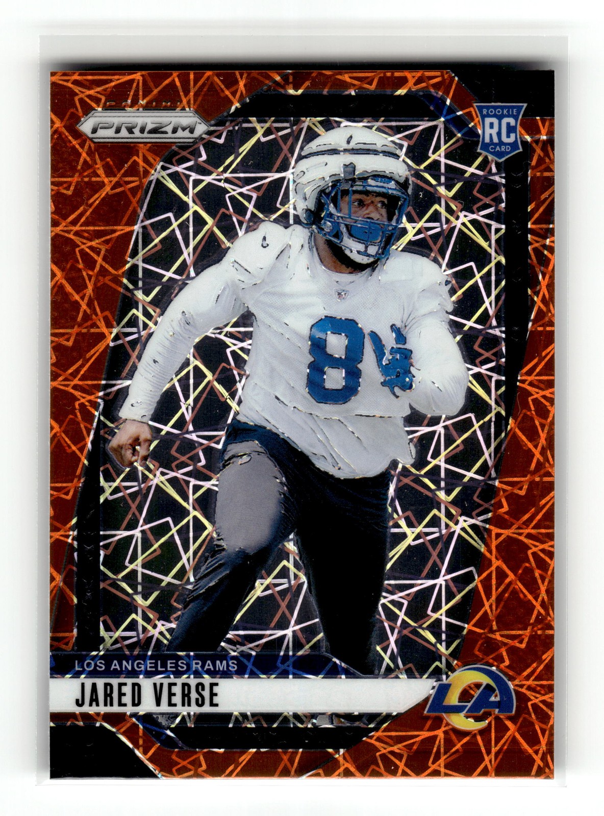 Jared Verse 2024 Panini Prizm #341 Rookie Los Angeles Rams Lazer RC