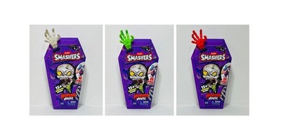 Zuru Smashers Horror House Coffins Complete Set Head Scar Slasher & Zombosaur