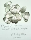 27 Silver Elongated Roosevelt Dimes – 67 Grams of 0.900 Silver –Free US Shipping