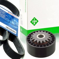 Bosch 4PK905 Keilrippenriemen + Rolle FüR Dacia Logan Sandero Renault