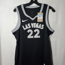 Las Vegas Aces Basketball Jersey Womens Medium Black WNBA Nike Dri Fit Wilson 22