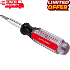 CRAFTSMAN Screwdriver Multi-Bit Set, 6 in 1 Acetate Handle