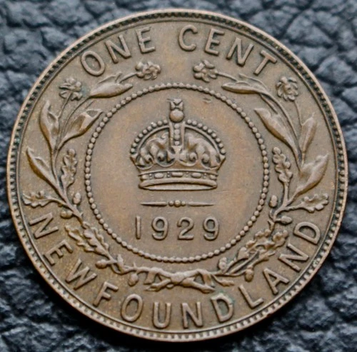 1929 Newfoundland Large Cent — photo from another recent sale
