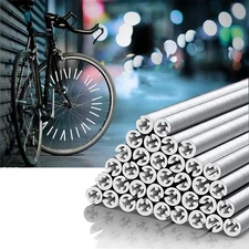 36 Pcs Spoke Reflectors for Bicycles, 360° 1.8-2.5mm, Reflective silver 
