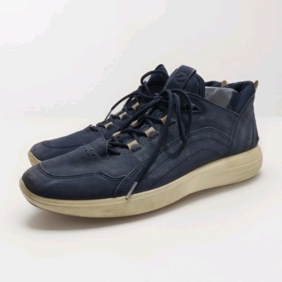 ECCO Soft 7 Runner Navy Blue Suede Sneakers Men s Size US 10 EU 44