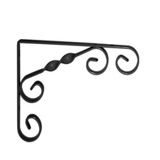 10904-00008= Dekokonsole Jutta 130x130 mm schwarz Element System Winkelkonsole