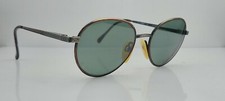 Vintage University Tortoise Gray Round Sunglasses FRAMES ONLY Italy