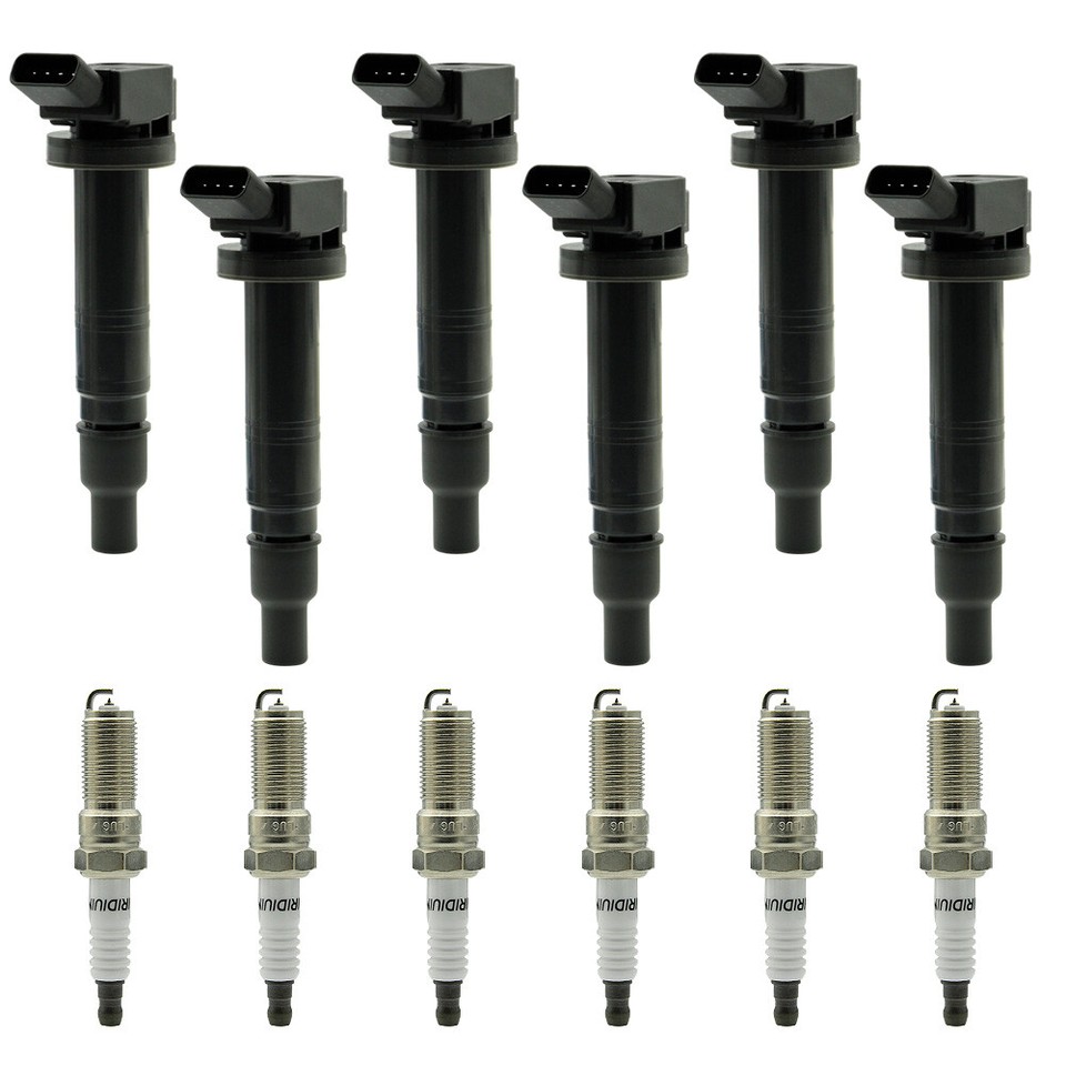 6 Ignition Coils & 6 Spark Plugs Kit For Toyota Tundra Tacoma 4Runner 4.0L