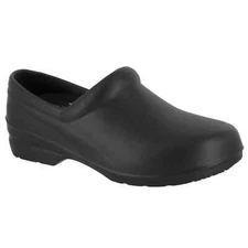 Easy Street Women's Easy Works Kris Slip Resistant Clogs, Black Size 10M