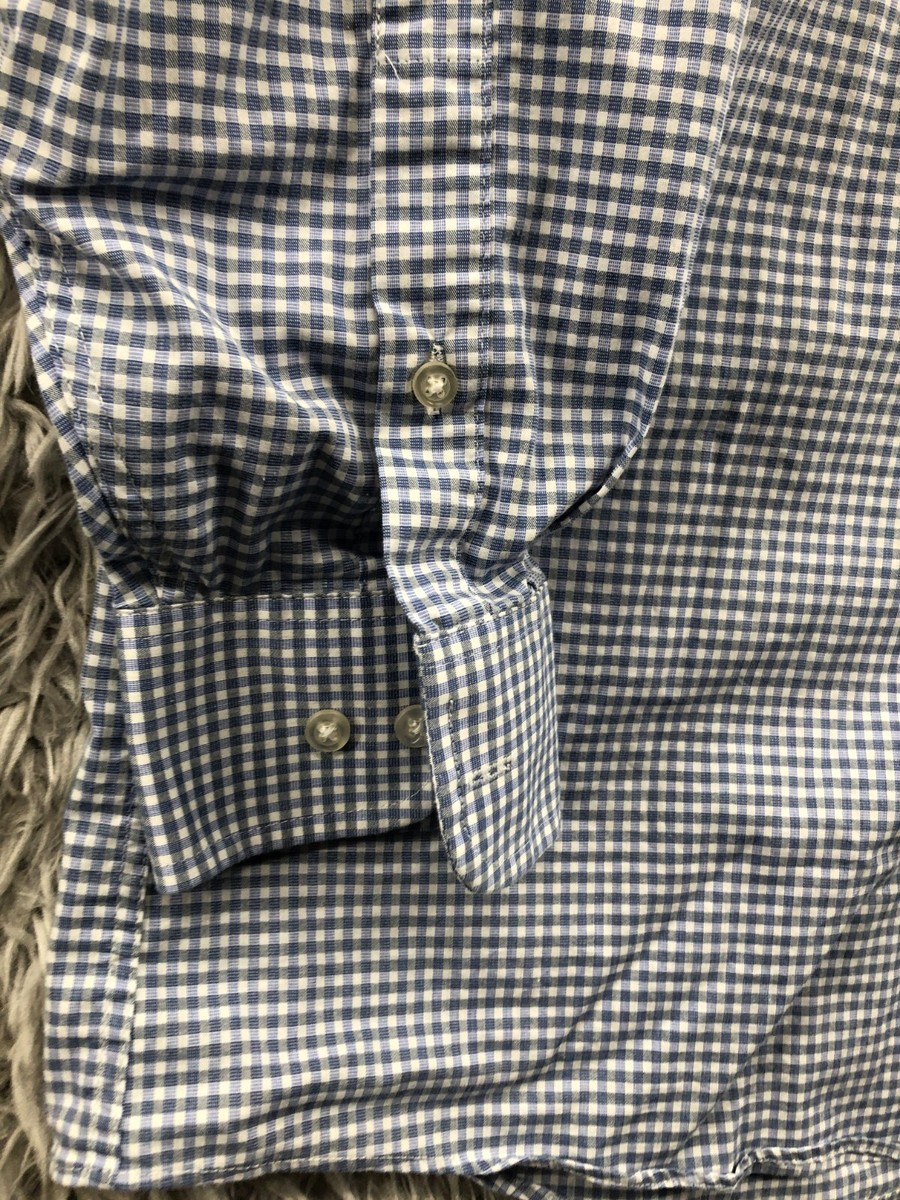 Arrow Shirt Size L Mens Long Sleeve Button Down Collar Blue