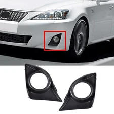 LH&RH Front Fog Light Lamp Black Cover Bezel For Lexus IS250 IS350 2011-2013