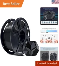 Black PLA PRO Filament 1.75mm, 1KG - Moisture-Proof, Optimal for Print Quality