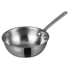 WINCO Mini Wok Stainless Steel, Silver