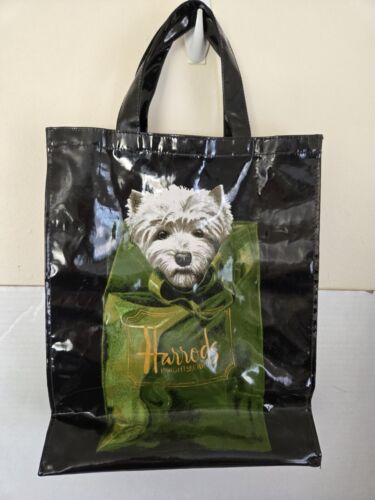 Harrods Knightsbridge Scotty Dog Heavy Duty Tote Bag Scotland FREE SHIPPING