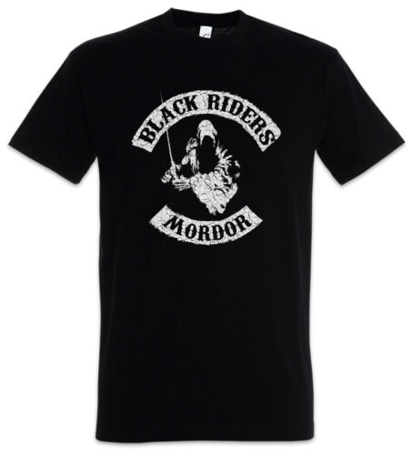 Black Riders MC T-Shirt Lord of Nazgul Biker Fun the Patch Rings Mordor Sauron - Picture 1 of 1