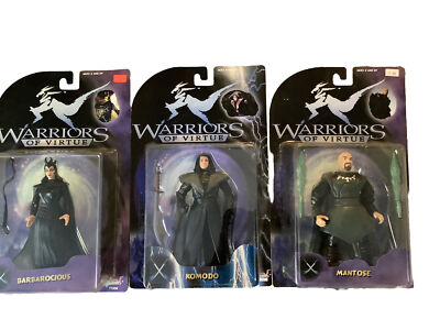 1997 Warriors Of Virtue Komodo / Barbarocious / Mantose 6  Figures Play Em
