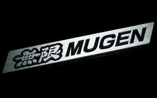 Mugen Honda Boot Badge Black Brushed Metal Alloy Emblem Integra Type R S Civic