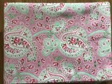 USED 1 Housewife Pillowcase IKEA Rosali Paisley Pink 50cm x 75cm 100% Cotton
