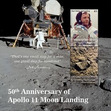 Grenadines 2020 - Space - Moon Lading - Souvenir Stamp Sheet - Scott #3034 - MNH